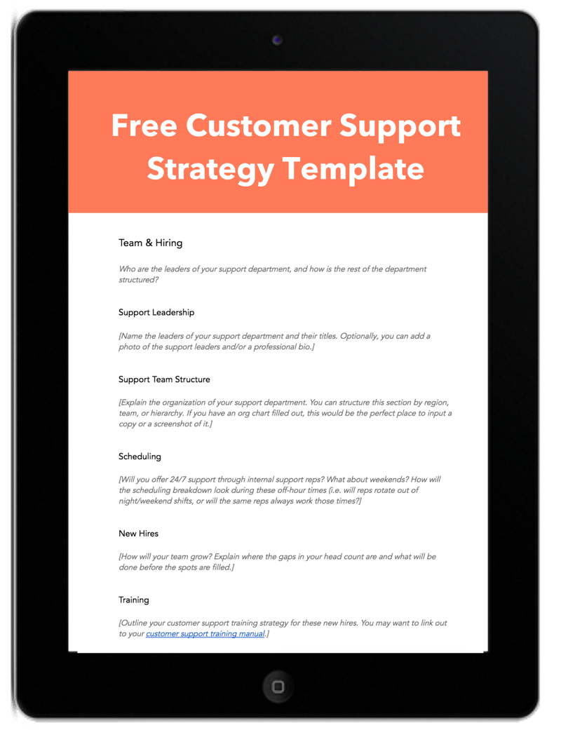 customer support business plan